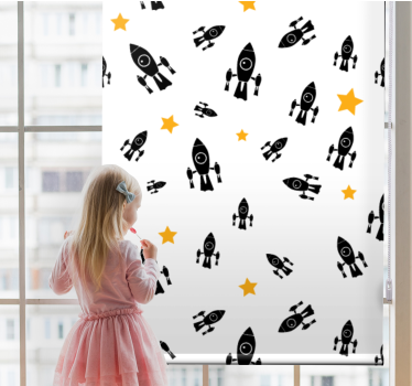 Rollo Fenster Gamer raketenstern-abenteuer - TenStickers