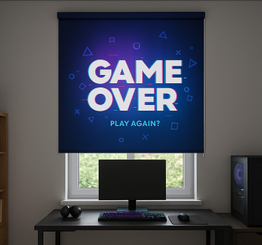Rollo Fenster Gamer spiel vorbei, spiel noch einmal - TenStickers