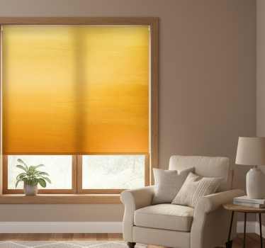 Rollo fenster gelb mit ombre-effekt - TenStickers