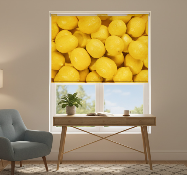 Rollo fenster gelb zitrone - TenStickers
