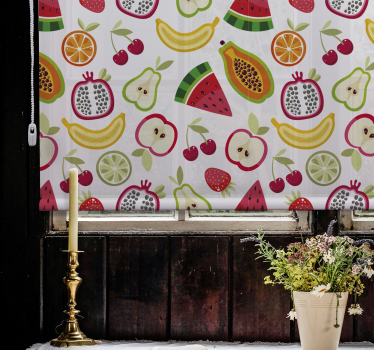 Rollo Fenster Obst fruchtiges musterdesign - TenStickers