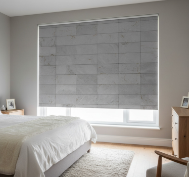 Rollo fenster grau betontapete - TenStickers