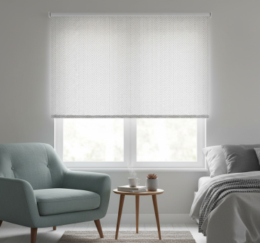 Rollo fenster grau mit grauen linien - TenStickers