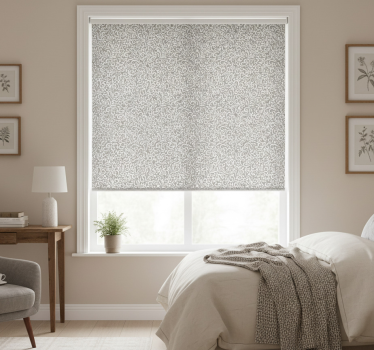 Rollo fenster grau mit "ruskin" grauem muster - TenStickers