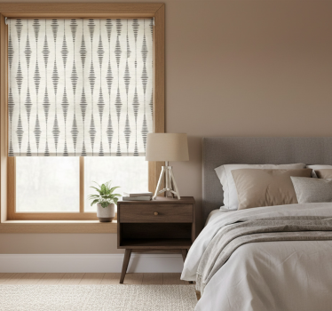 Rollo fenster grau rabaul ikat grau und beige - TenStickers