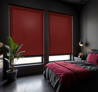 Rollo Fenster Hochzeit kirschrot - TenStickers