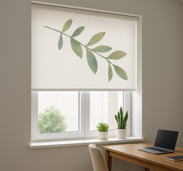 Rollo fenster home office große blätter - TenStickers