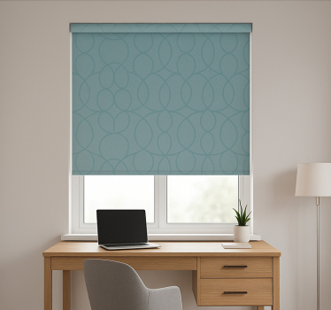 Rollo fenster home office in meeresfarbe - TenStickers