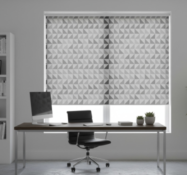 Rollo fenster home office mit geometrischen dreiecken - TenStickers