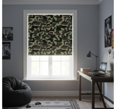 Rollo fenster jugendzimmer im militärmuster - TenStickers