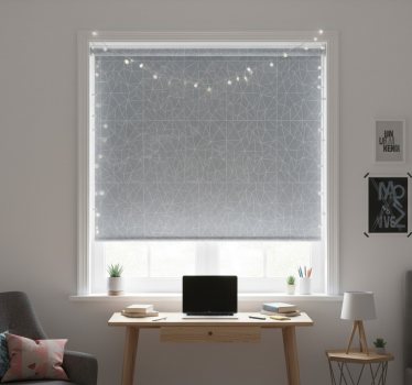 Rollo fenster jugendzimmer mit modernen linienmustern - TenStickers