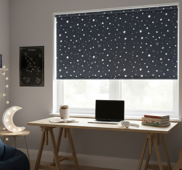 Rollo fenster jugendzimmer nachthimmel - TenStickers