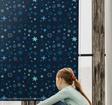 Rollo Fenster Kinderzimmer himmlischen abendhimmel - TenStickers