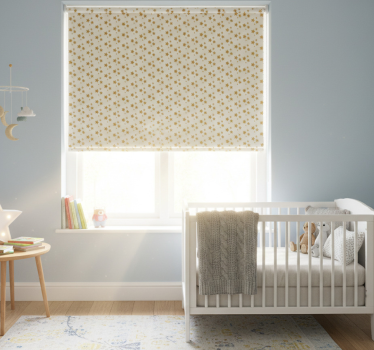 Rollo fenster kinderzimmer mit goldenen sternen - TenStickers