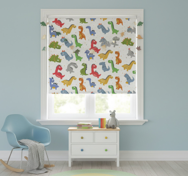 Rollo fenster kinderzimmer niedliche dinosaurier - TenStickers