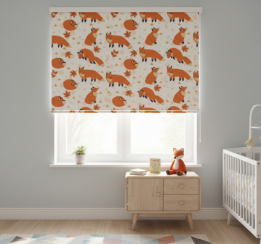 Rollo fenster kinderzimmer schöne füchse - TenStickers