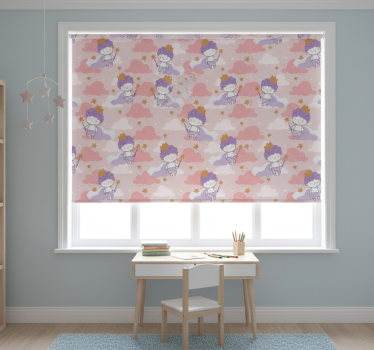 Rollo fenster kinderzimmer zauberhafter prinz mit krone - TenStickers