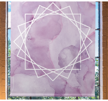 Rollo Fenster Muster aquarella eleganter stern - TenStickers