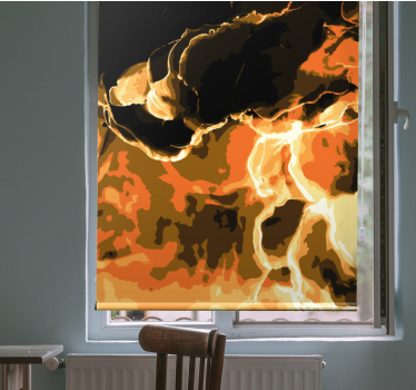 Rollo Fenster Muster feurige wirbel - TenStickers