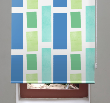 Rollo Fenster Muster geometrisches blockmuster - TenStickers