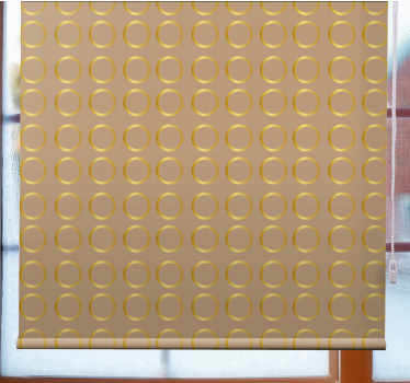 Rollo Fenster Muster geometrisches kreisthema - TenStickers