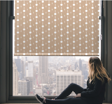 Rollo Fenster Muster geometrisches punktmuster - TenStickers