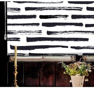 Rollo Fenster Muster stilisierte pinselstriche - TenStickers