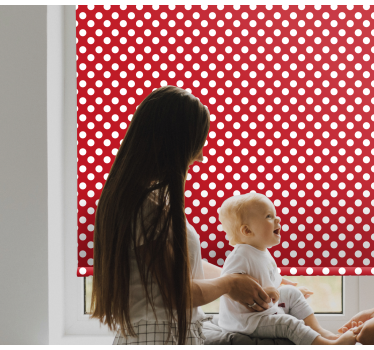 Rollo Fenster Muster tupfenmuster - TenStickers