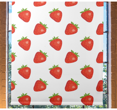 Rollo Fenster Obst erdbeermotiv - TenStickers