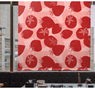 Rollo Fenster Obst erdbeerthema - TenStickers