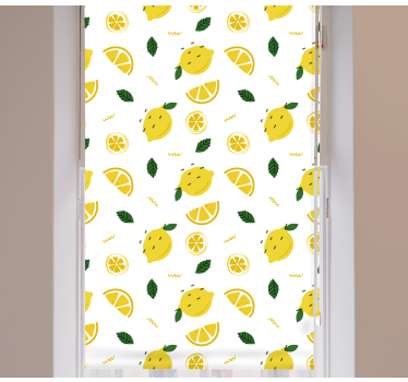 Rollo Fenster Obst zitronenscheibenmotiv - TenStickers