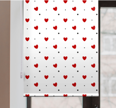 Rollo Fenster romantisch herz muster freude - TenStickers