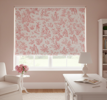Rollo fenster rosa im pinken landhausstil - TenStickers