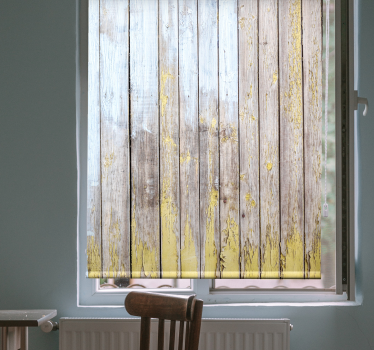 Rollo Fenster rustikal verwitterte holzstruktur - TenStickers