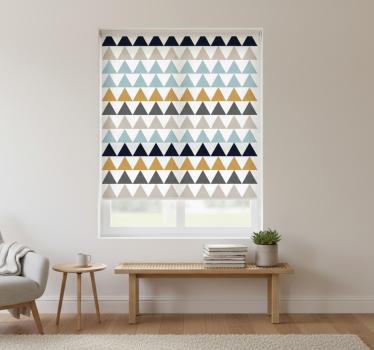 Rollo fenster schlafzimmer schlichte nordische dreiecke - TenStickers
