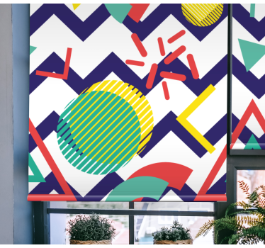 Fenster Rollo modern abstrakte lustige figuren - TenStickers