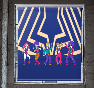 Rollo Fenster Spaß disco-tanzstimmung - TenStickers