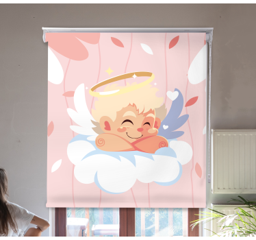 Rollo Fenster Spaß süßer engelscharakter - TenStickers