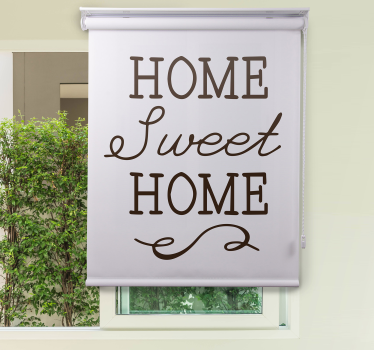 Rollo fenster spruch gemütliches zuhause zitat - TenStickers