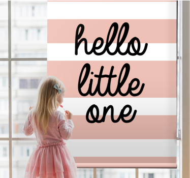 Rollo Fenster Spruch hello little one - TenStickers