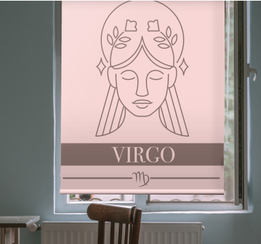 Rollo Fenster Spruch jungfrau-charakterdesign - TenStickers