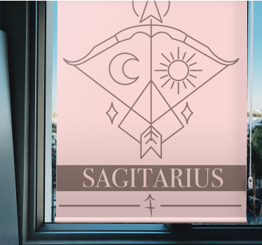 Rollo Fenster Spruch schütze-symbol - TenStickers