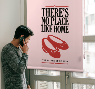 Rollo Fenster Spruch zitat: „zuhause ist es am schönsten“ - TenStickers