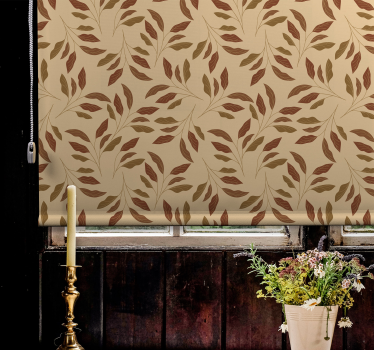 Rollo Fenster Muster blattreiche eleganz - TenStickers