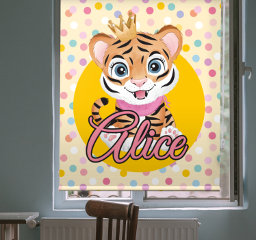 Rollo Fenster Kinderzimmer benutzerdefinierte babytiger - TenStickers