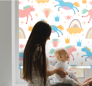 Rollo Fenster Tiere bezaubernde einhorn-fantasie - TenStickers