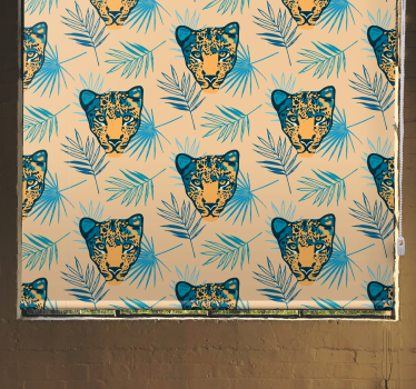 Rollo Fenster Tiere leopardenkopfmuster - TenStickers