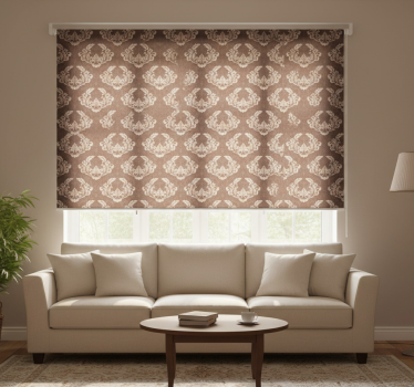Rollo fenster vintage mit klassischen blumenmustern - TenStickers