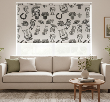 Rollo fenster vintage mit römischer ikonografie - TenStickers