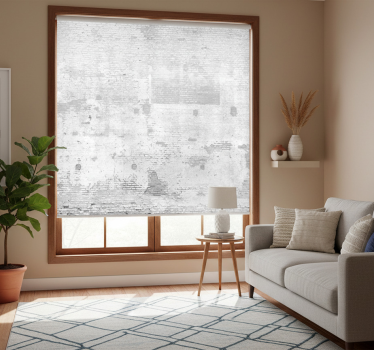 Rollo fenster weiß an weißer alter wand - TenStickers